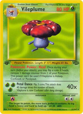 Vileplume (31) card from Jungle