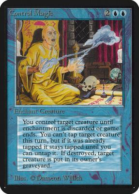 Control Magic card from Alpha Edition