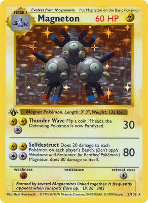 Magneton card from Base Set (Shadowless)