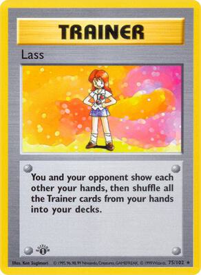 Lass card from Base Set (Shadowless)