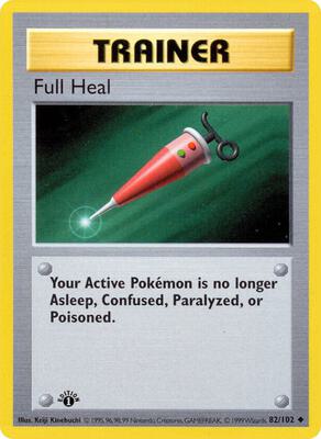 Full Heal card from Base Set (Shadowless)