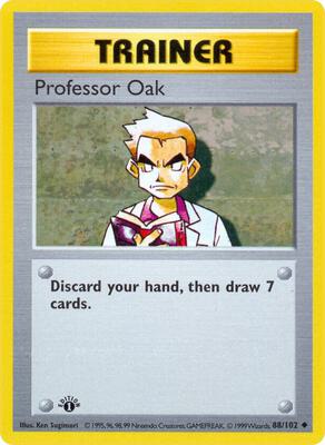 Professor Oak card from Base Set (Shadowless)