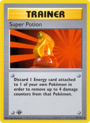 Super Potion card from Base Set (Shadowless)