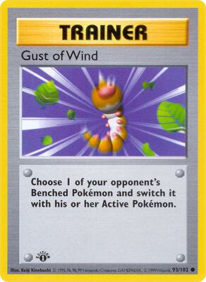 Gust of Wind card from Base Set (Shadowless)