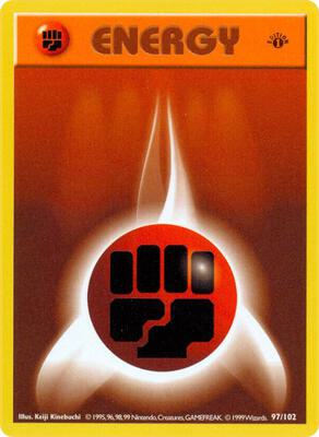 Fighting Energy card from Base Set (Shadowless)