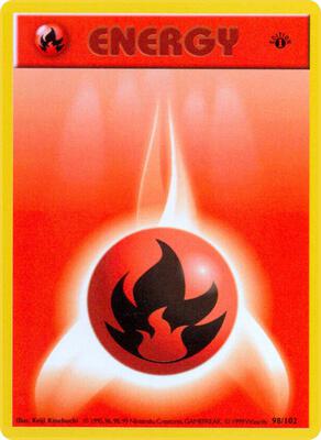 Fire Energy card from Base Set (Shadowless)
