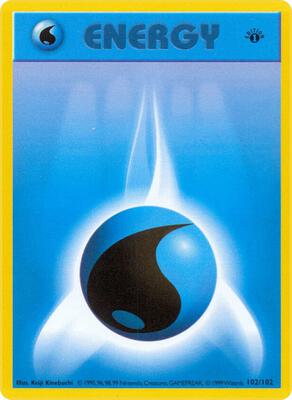 Water Energy card from Base Set (Shadowless)