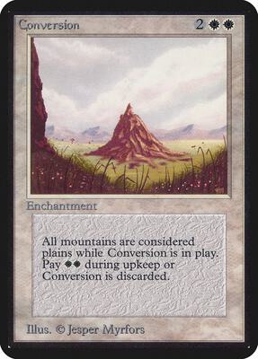 Conversion card from Alpha Edition