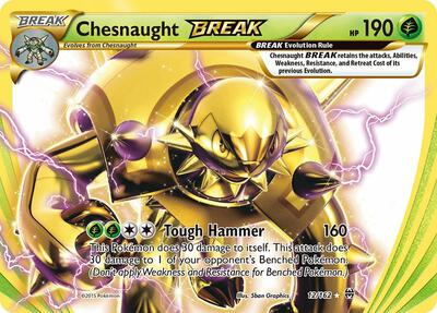 Chesnaught BREAK card from XY - BREAKthrough