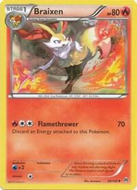 Braixen card from XY - BREAKthrough