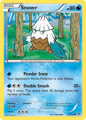 Snover card from XY - BREAKthrough