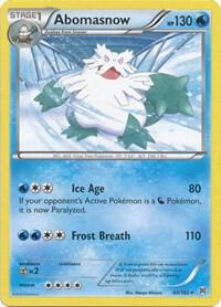 Abomasnow card from XY - BREAKthrough
