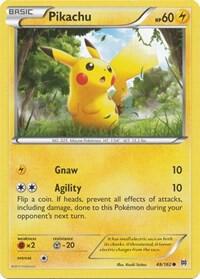 Pikachu card from XY - BREAKthrough