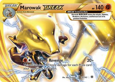 Marowak BREAK card from XY - BREAKthrough