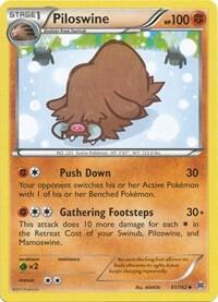 Piloswine card from XY - BREAKthrough