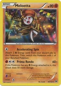 Meloetta card from XY - BREAKthrough
