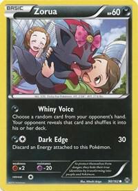 Zorua (90) card from XY - BREAKthrough