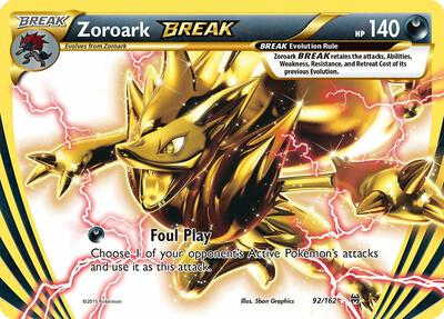 Zoroark BREAK card from XY - BREAKthrough