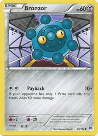 Bronzor card from XY - BREAKthrough