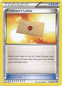Professor's Letter card from XY - BREAKthrough