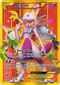Mewtwo EX (164 Secret Full Art) card from XY - BREAKthrough
