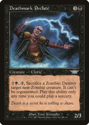 Deathmark Prelate card from Legions
