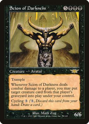 Scion of Darkness card from Legions