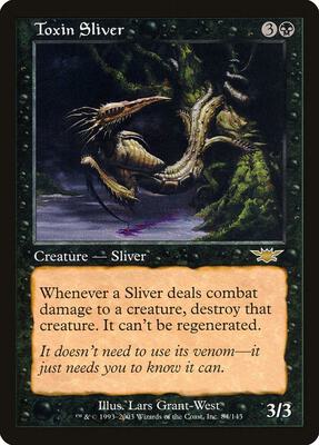 Toxin Sliver card from Legions