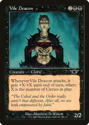 Vile Deacon card from Legions
