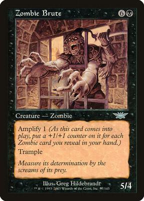 Zombie Brute card from Legions