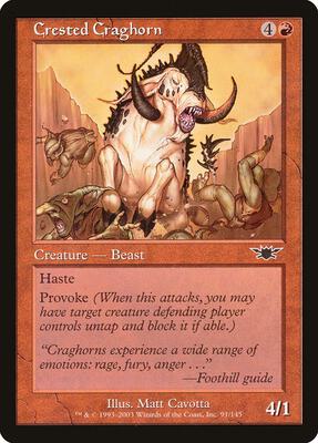 Crested Craghorn card from Legions