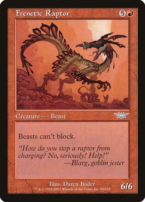 Frenetic Raptor card from Legions