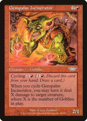 Gempalm Incinerator card from Legions