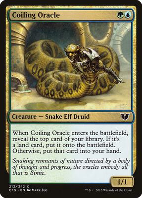 Coiling Oracle card from Commander 2015