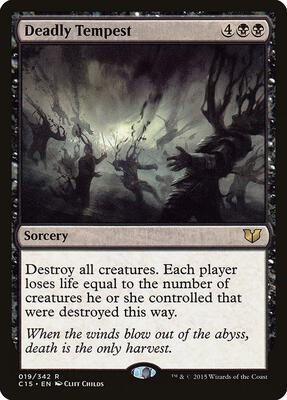 Deadly Tempest card from Commander 2015