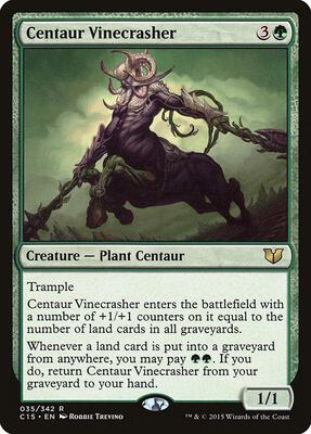 Centaur Vinecrasher card from Commander 2015