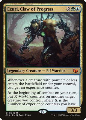 Ezuri, Claw of Progress card from Commander 2015
