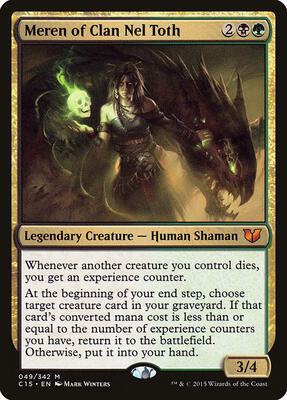 Meren of Clan Nel Toth card from Commander 2015