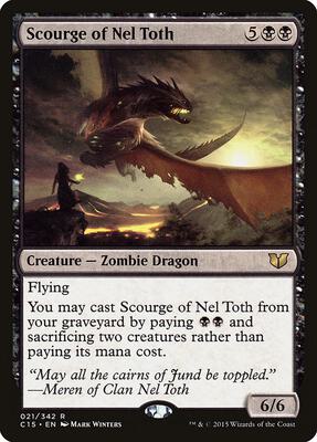 Scourge of Nel Toth card from Commander 2015