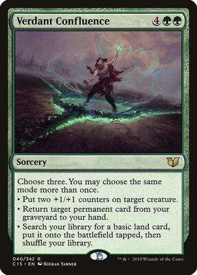 Verdant Confluence card from Commander 2015