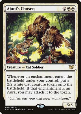 Ajani's Chosen card from Commander 2015