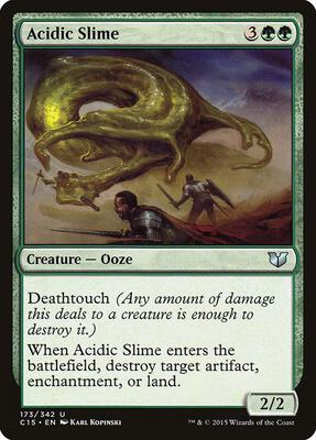 Acidic Slime card from Commander 2015