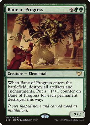 Bane of Progress card from Commander 2015