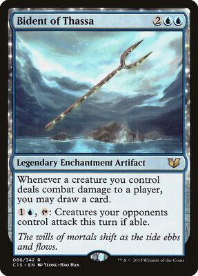 Bident of Thassa card from Commander 2015