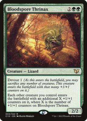 Bloodspore Thrinax card from Commander 2015