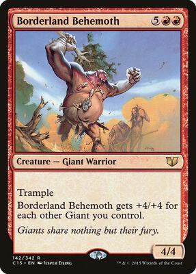 Borderland Behemoth card from Commander 2015