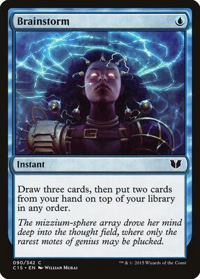 Brainstorm card from Commander 2015