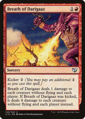 Breath of Darigaaz card from Commander 2015