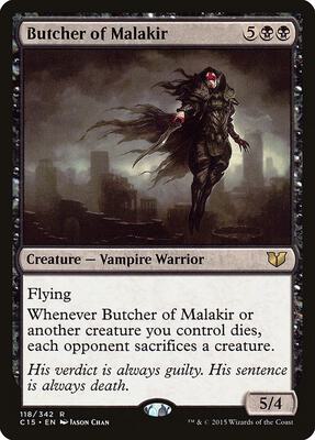 Butcher of Malakir card from Commander 2015