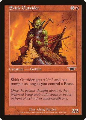Skirk Outrider card from Legions